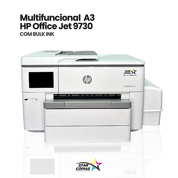 Impressora HP OfficeJet Pro 9730 | Com Bulk-Ink