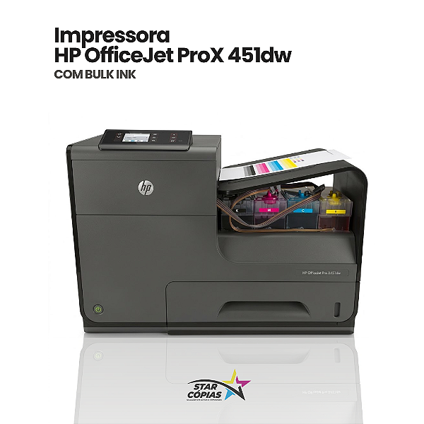 Impressora HP OfficeJet Pro X451dw | com Bulk-Ink - REVISADA