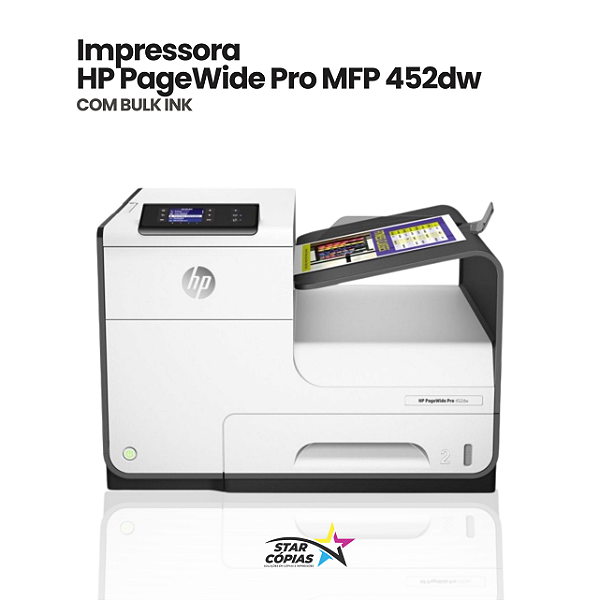 Impressora HP PageWide Pro 452dw | com Bulk-Ink - REVISADA