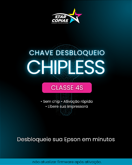 Chave Chipless Epson C5790 | Classe 4S (Desbloqueio Sem Chip)