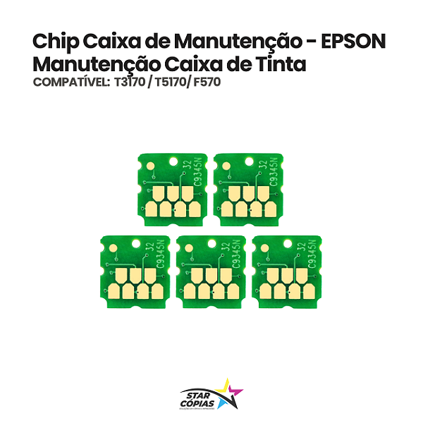 Chip Caixa de Manutenção | Epson T3170 / T5170 / F570