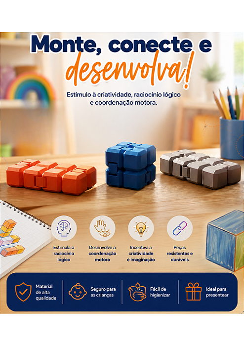 CUBO SENSORIAL INFINITO 3D