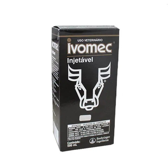 Ivomec 1% Injetável Frasco 500Ml Único