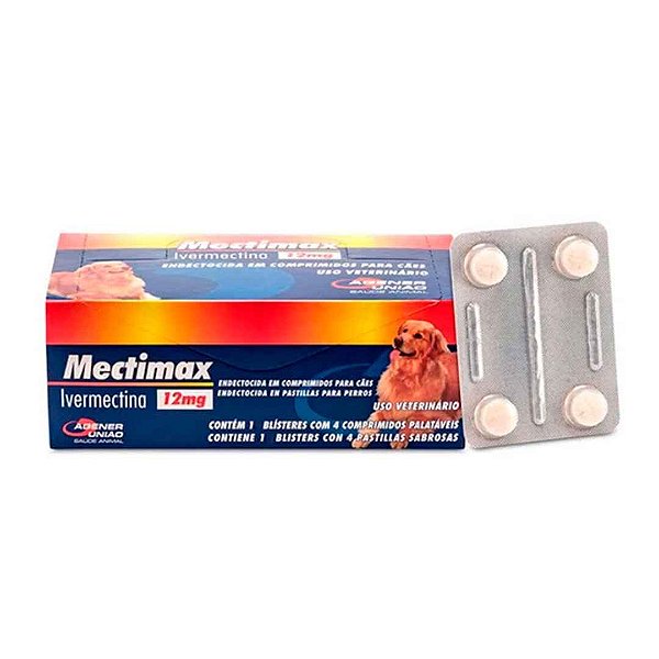 Mectimax 12 mg Blister com 04 Comprimidos