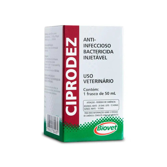 Ciprodez Injetável 50 ml Biovet Único