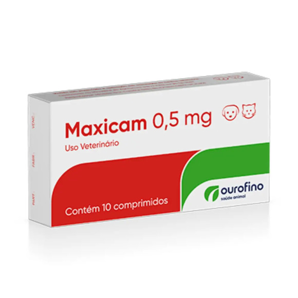 Maxicam 0,5 mg Ourofino 10 comprimidos