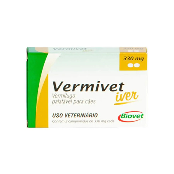 Vermífugo Vermivet Iver Biovet 330 mg