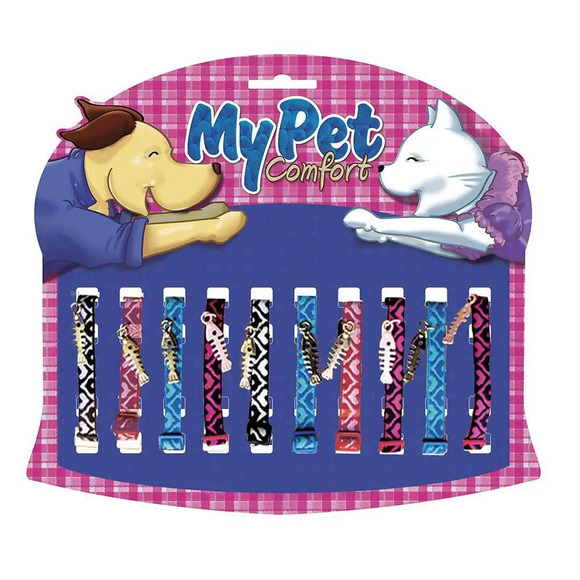 Display Comfort Coleira Gatos Peixinho - 10 unidades 10 unidades