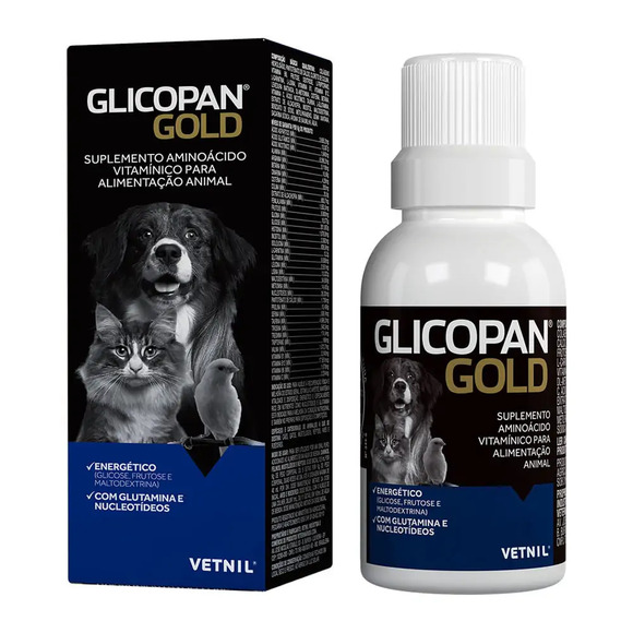 Glicopan Gold Suplemento de Vitaminas para Pets Vetnil 250 ml