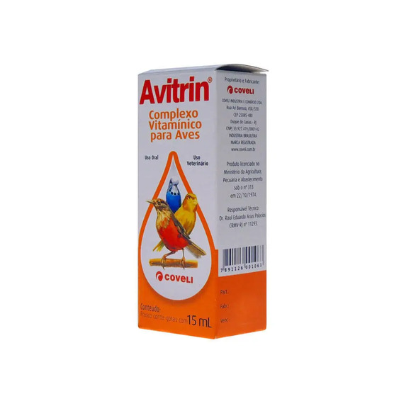 Avitrin Complexo Vitamínico para Aves 15 ml