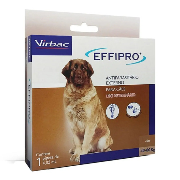Antipulgas e Carrapatos Effipro Cães mais 40kg 4,02 ml
