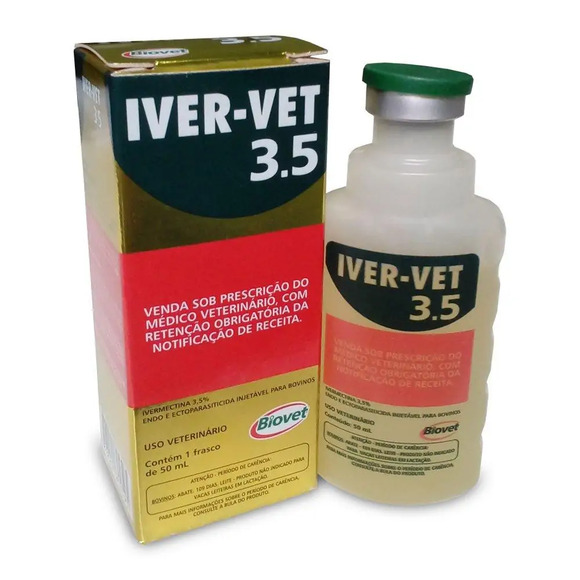 Iver-Vet 3,5% Injetável 50 ml Biovet Único