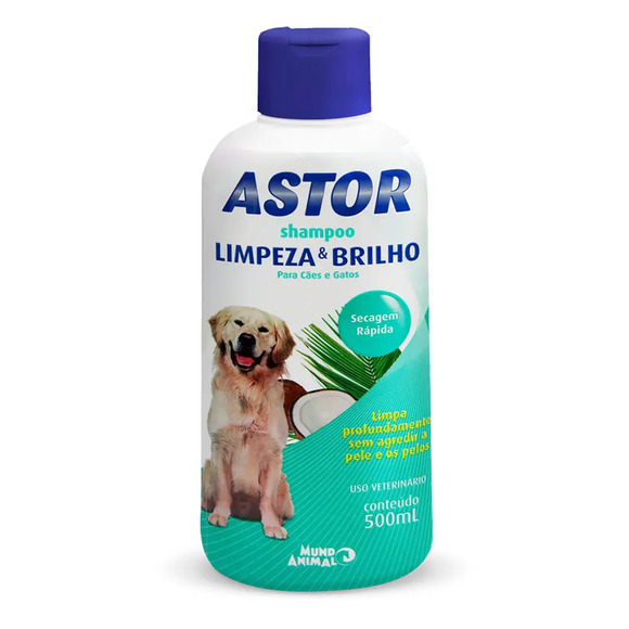 Shampoo Astor Limpeza E Brilho Mundo Animal 500 ml