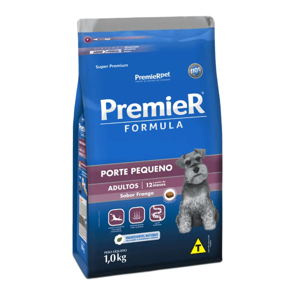 Premier Formula Cães Adultos Raças Pequenas Frango 1 kg