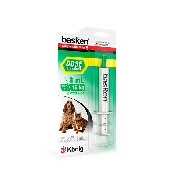 Basken Suspensão Seringa 3 ml Até 15 kg