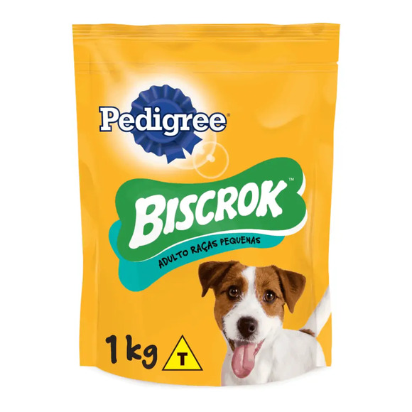 Biscoito Pedigree Biscrok Cães Adultos Raças Pequenas 1 kg