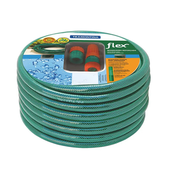 Mangueira Jardim Flex Especial com Engate Tramontina 15 m