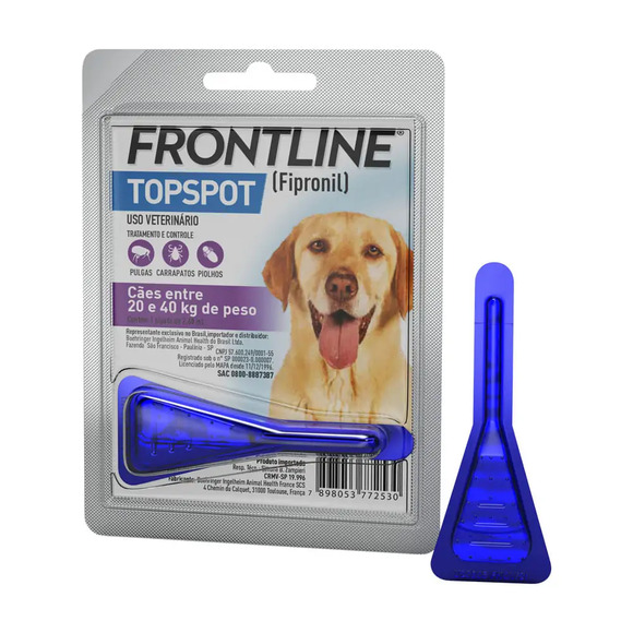 Antipulgas e Carrapatos Frontline Topspot para Cães de 20 a 40kg 2,68 ml
