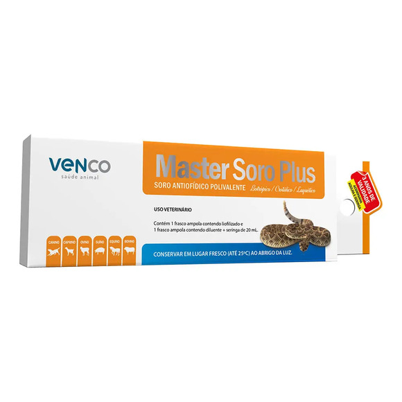 Master Soro Plus Antiofídico Vencofarma Único