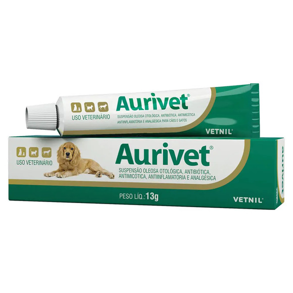 Pomada Otológica Aurivet Vetnil 13 g