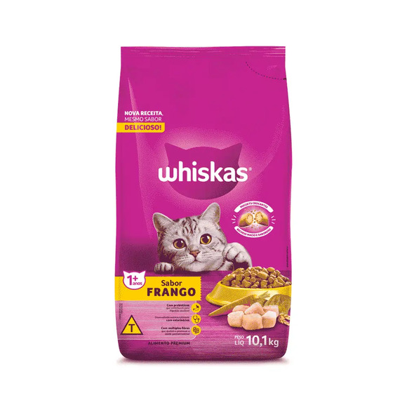 Whiskas Gatos Adultos Frango 10,1 kg