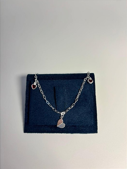 Pulseira 3 corações