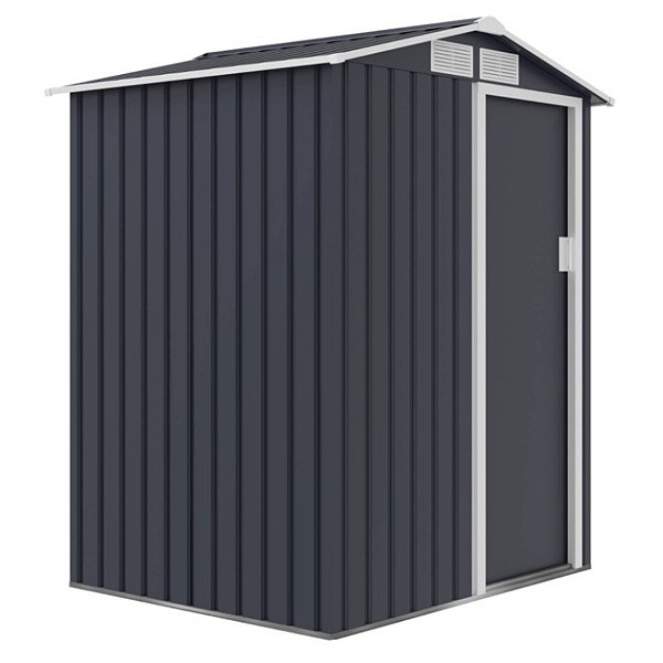 Depósito para Jardim Joan Metal Cinza Plicosa