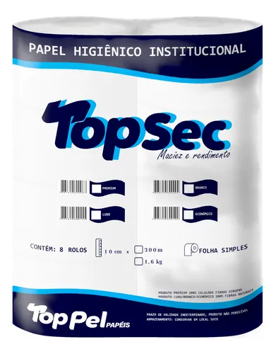 Papel Higiênico Rolão 300 metros Branco
