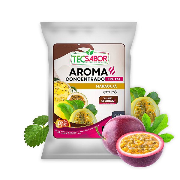 Aroma Idêntico ao Natural de Maracujá em Pó Frutal