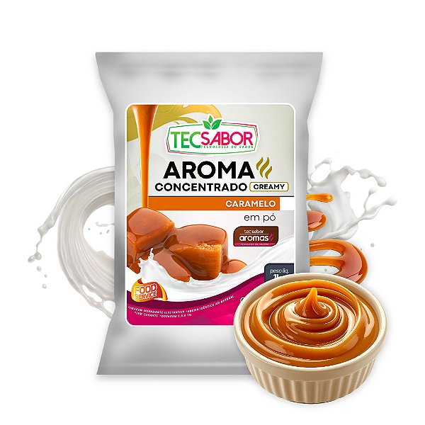 Aroma Idêntico ao Natural de Caramelo em Pó Creamy