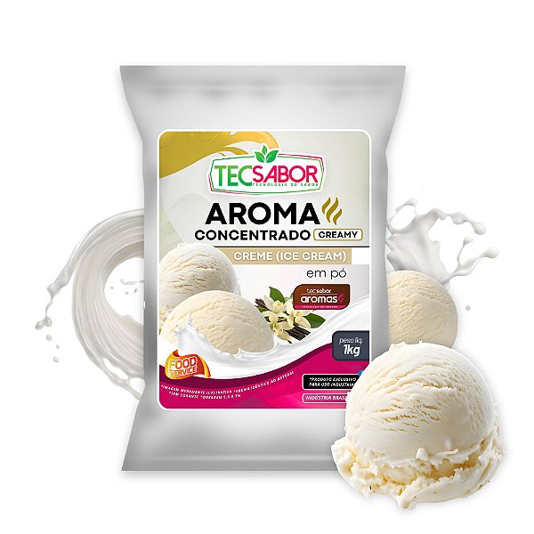 Aroma Idêntico ao Natural de Creme em Pó Creamy