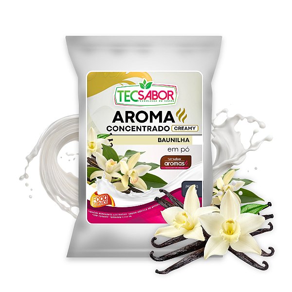 Aroma de Baunilha Idêntico ao Natural Pó e Líquido Creamy