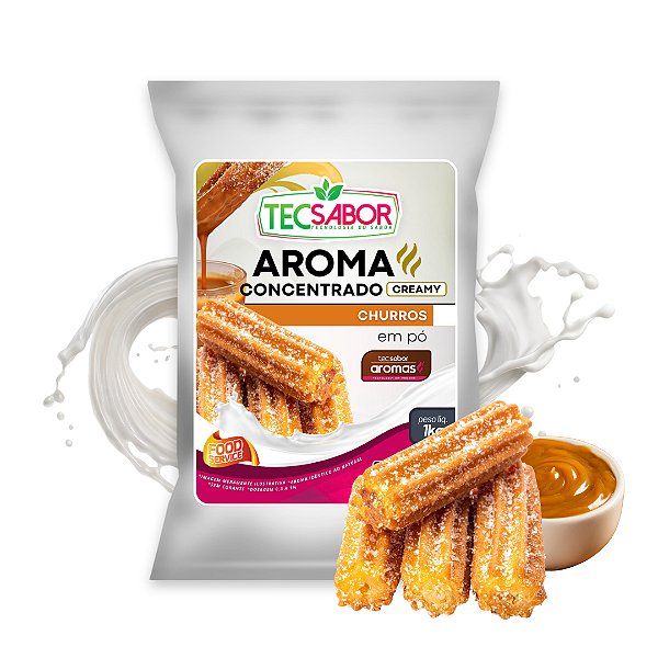 Aroma de Churros Idêntico ao Natural Pó e Líquido Creamy