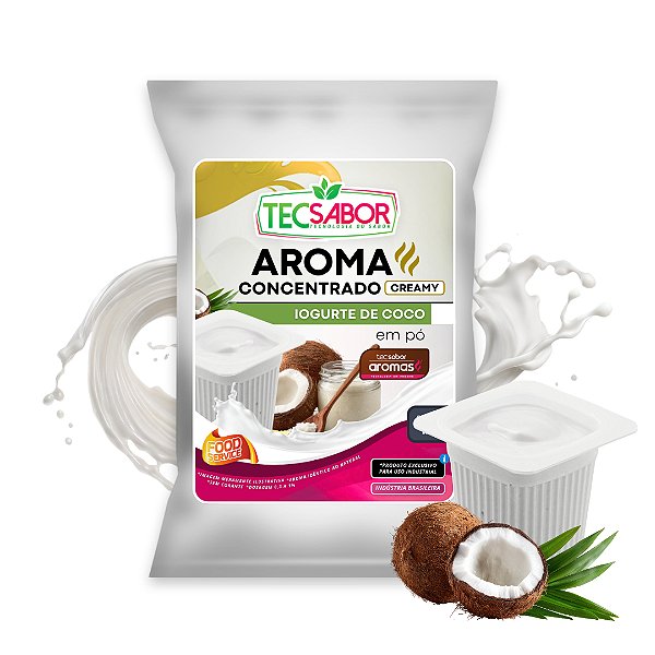 Aroma de Iogurte de Coco Idêntico ao Natural Pó e Líquido Creamy