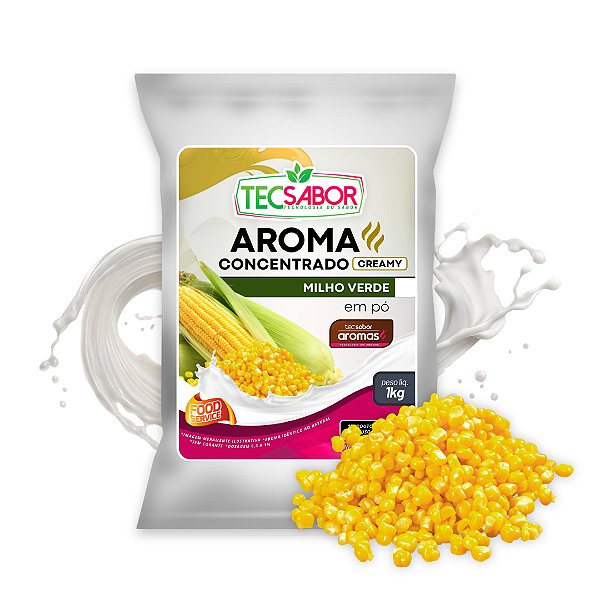 Aroma de Milho Verde Idêntico ao Natural Pó e Líquido Creamy