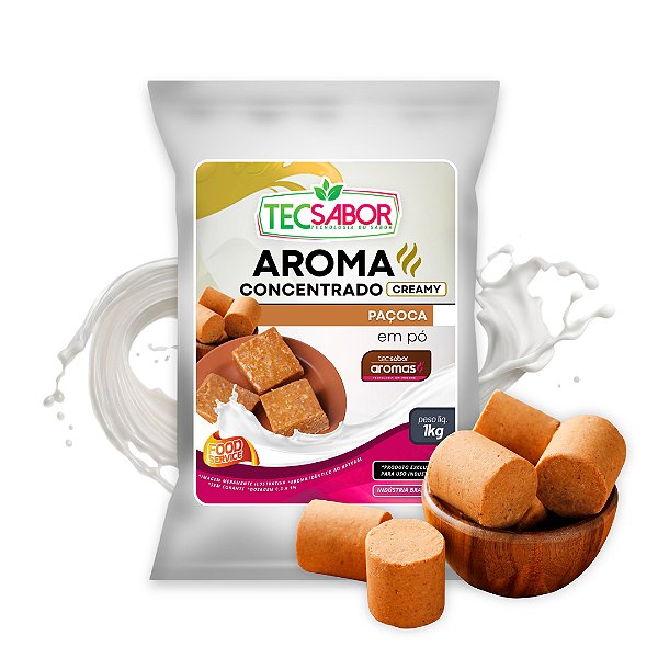 Aroma de Paçoca Idêntico ao Natural Pó e Líquido Creamy