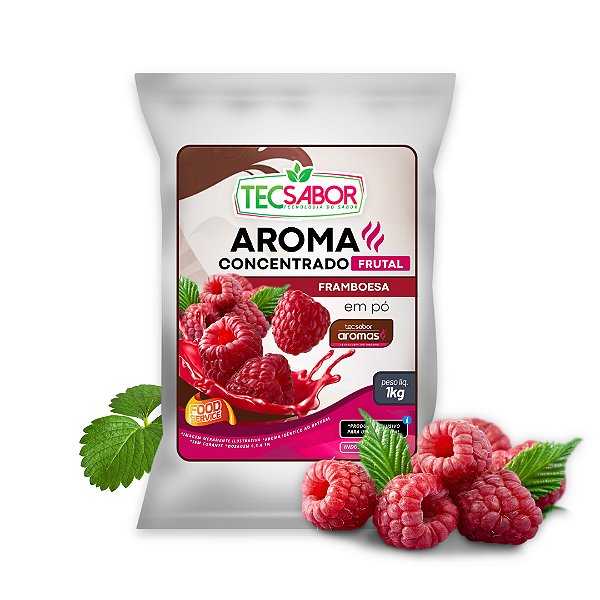 Aroma de Framboesa Idêntico ao Natural Pó e Líquido Frutal
