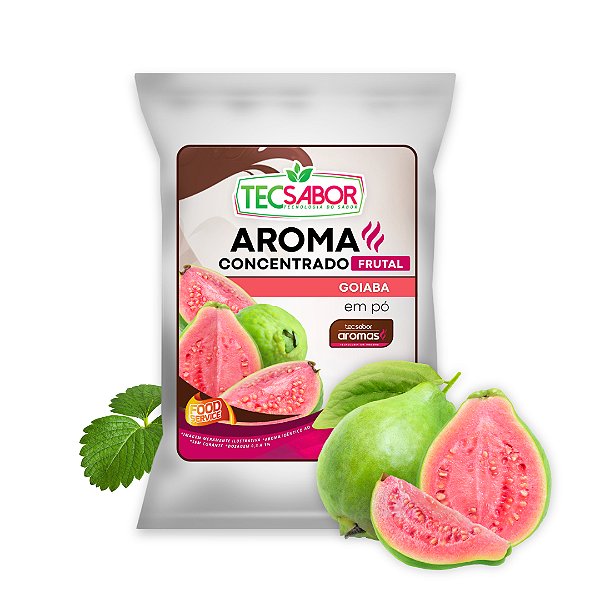 Aroma de Goiaba Idêntico ao Natural Pó e Líquido Frutal