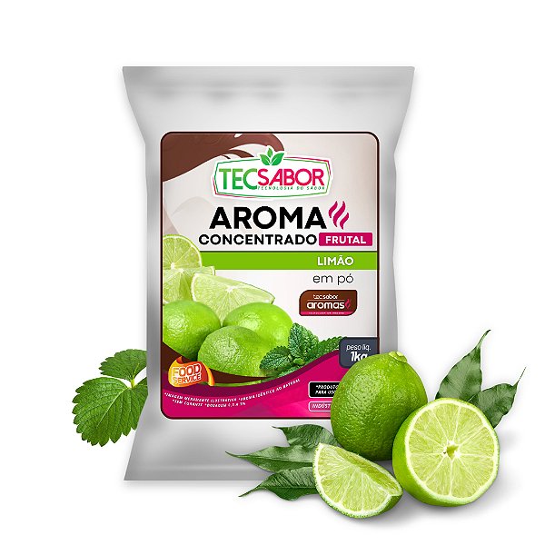 Aroma de Limão Idêntico ao Natural Pó e Líquido Frutal