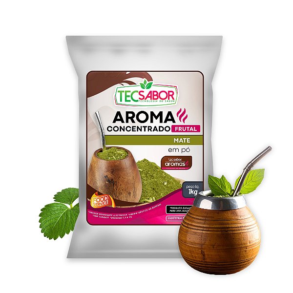 Aroma de Mate Idêntico ao Natural Pó e Líquido Frutal