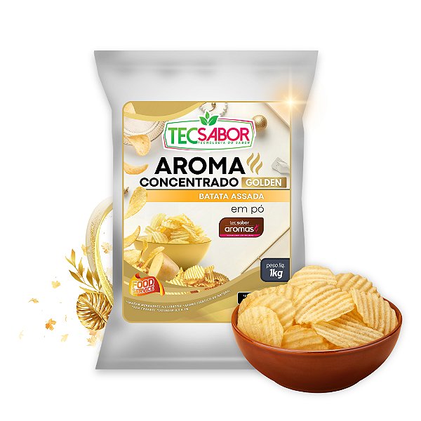 Aroma de Batata Assada Idêntico ao Natural Pó e Líquido Golden