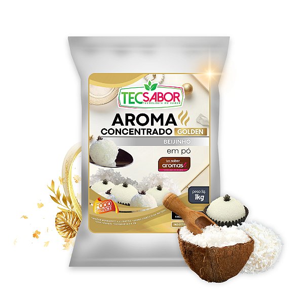 Aroma de Beijinho Idêntico ao Natural Pó e Líquido Golden