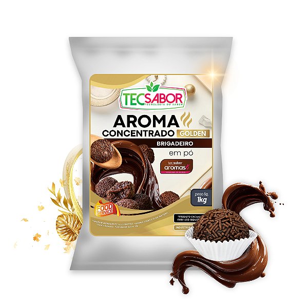 Aroma de Brigadeiro Idêntico ao Natural Pó e Líquido Golden