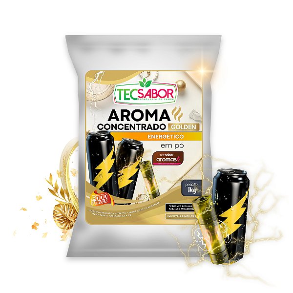 Aroma de Energético Idêntico ao Natural Pó e Líquido Golden