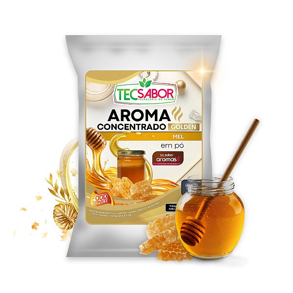 Aroma de Mel Idêntico ao Natural Pó e Líquido Golden