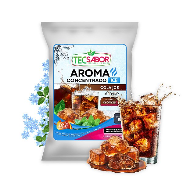 Aroma de Cola ICE Idêntico ao Natural Pó e Líquido ICE