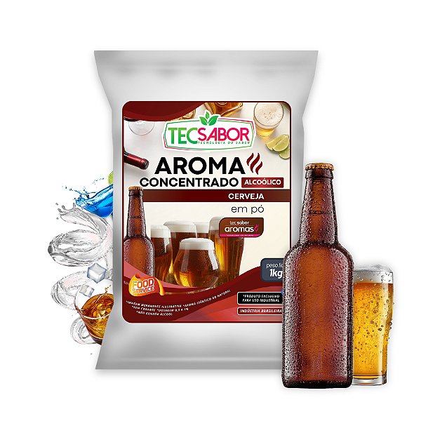 Aroma de Cerveja Idêntico ao Natural Pó e Líquido Alcoólico