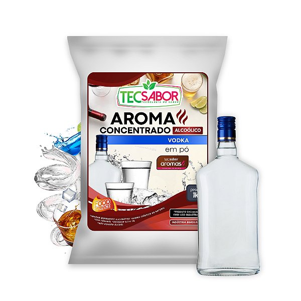 Aroma de Vodka Idêntico ao Natural Pó e Líquido Alcoólico