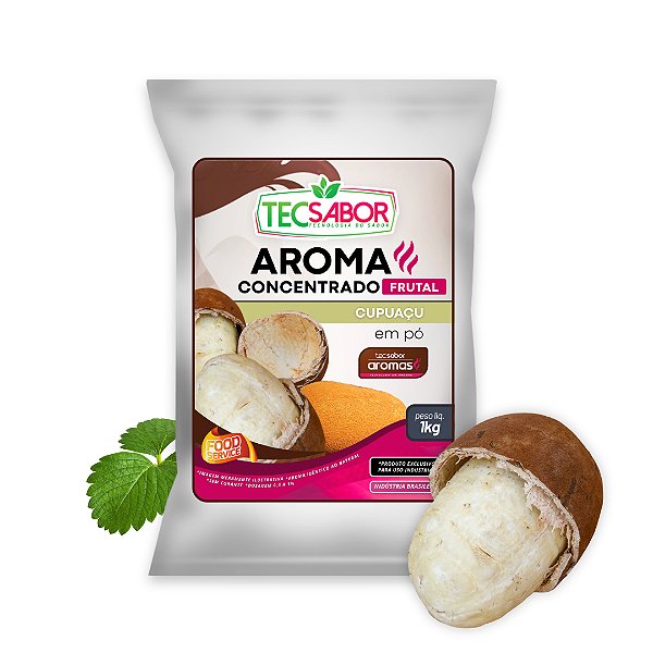 Aroma de Cupuaçu Idêntico ao Natural Pó e Líquido Frutal