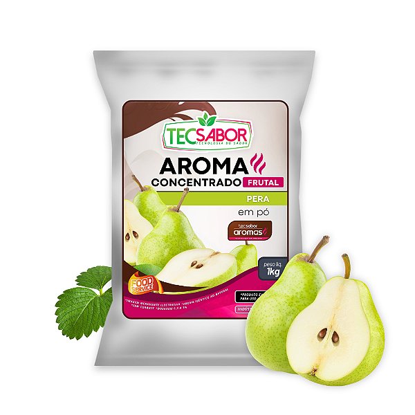 Aroma de Pera Idêntico ao Natural Pó e Líquido Frutal
